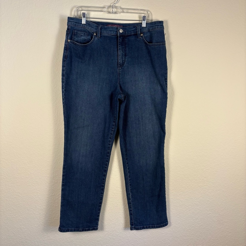 Gloria Vanderbilt Amanda Jeans Women's Classic Blue Ankle Jeans 16S Medium Blue